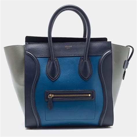 Twisted leather tote Celine Multicolour in Leather 